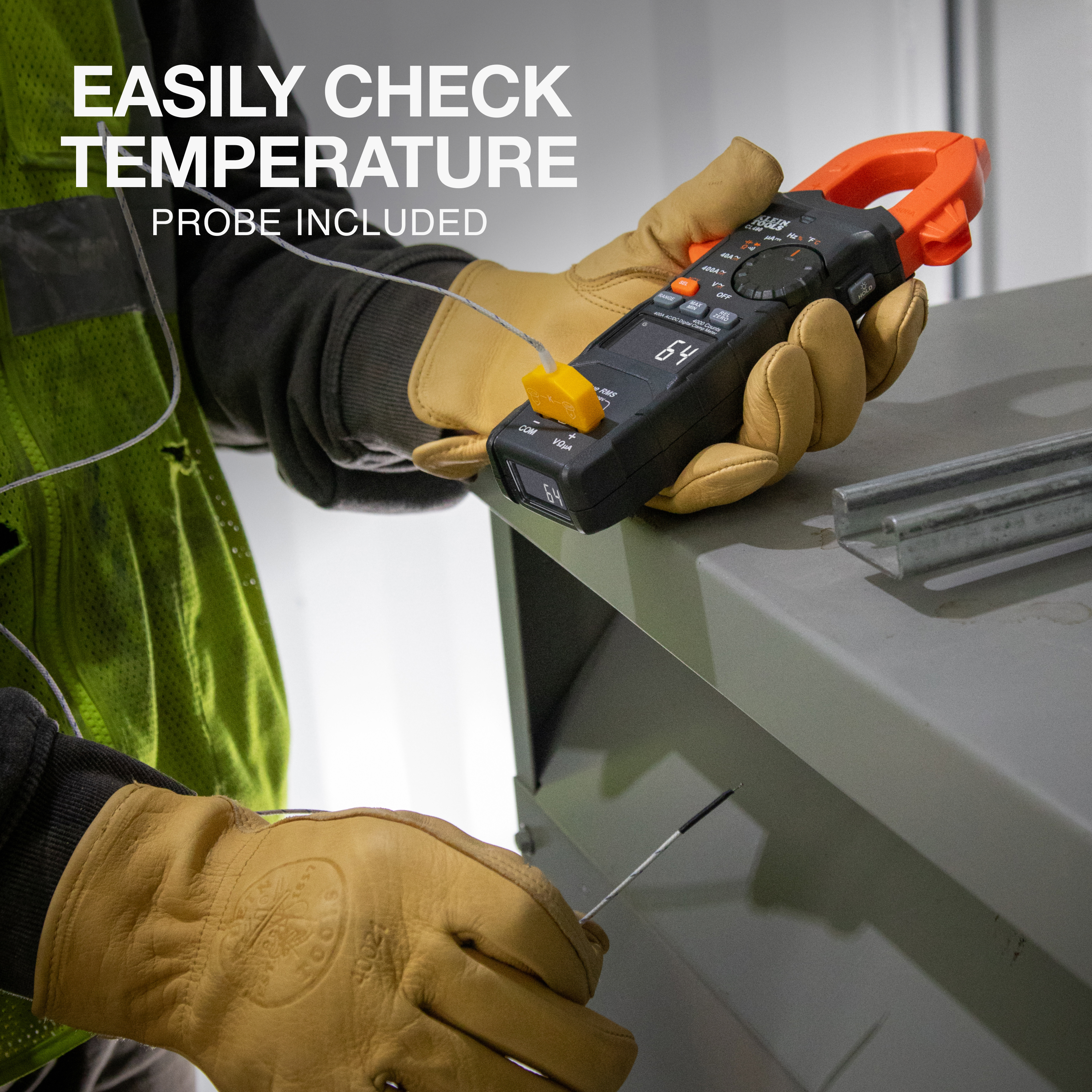 400A AC/DC Çift Ekranlı Otomatik Aralıklı Dijital Pens Ampermetre